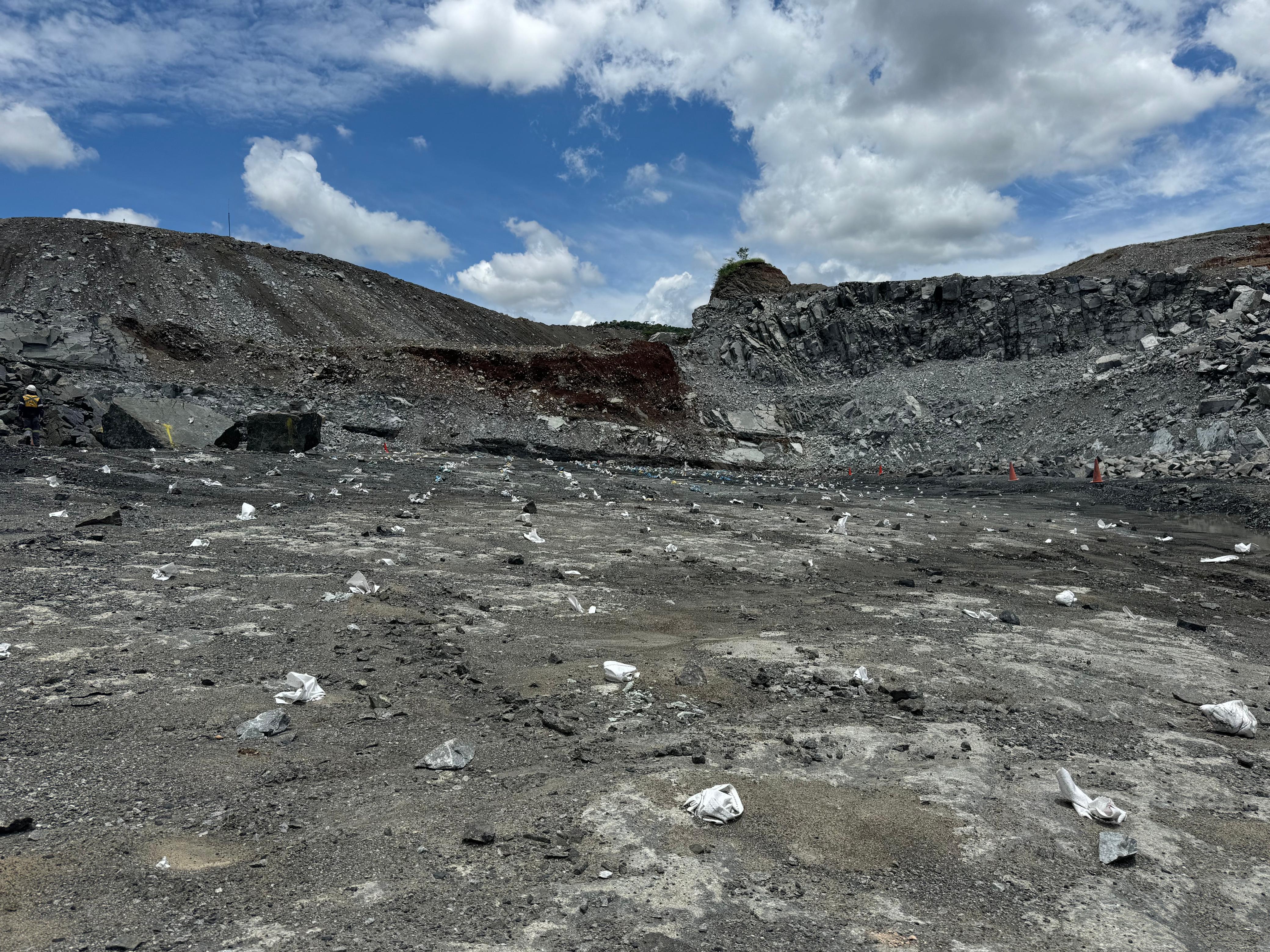 Square Drilled Block Clean and Holes Plugged - Mining Site in Limpopo